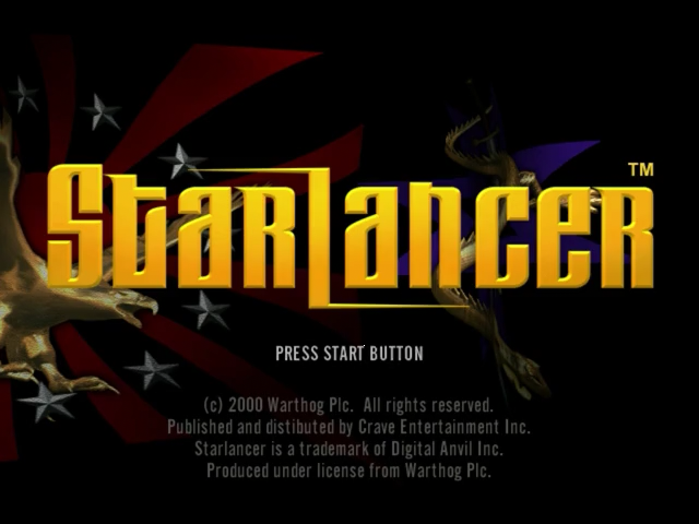 StarLancer — Title screen