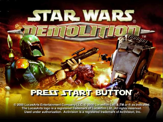 Star Wars Demolition — Title screen