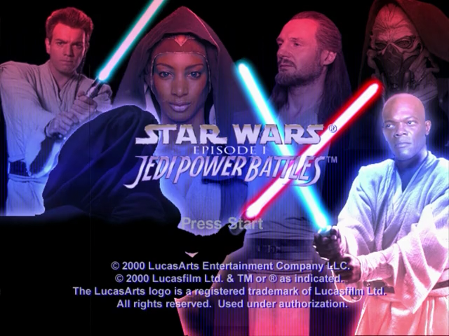 Star Wars : Episode I Jedi Power Battles — Title screen