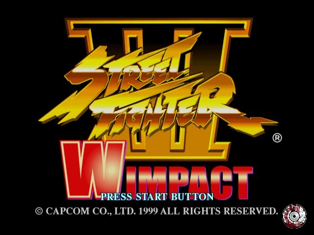 Street Fighter III : Double Impact — Title screen