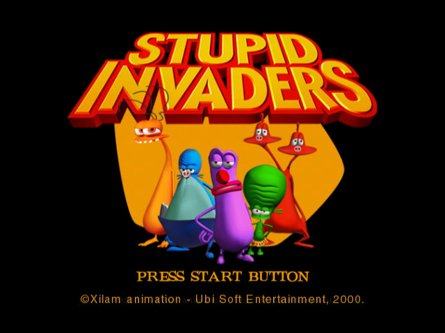 Stupid Invaders : The Epic Adventure of Five Incredibly Stupid Aliens — Title screen