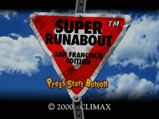 Super Runabout : San Francisco Edition — Title screen