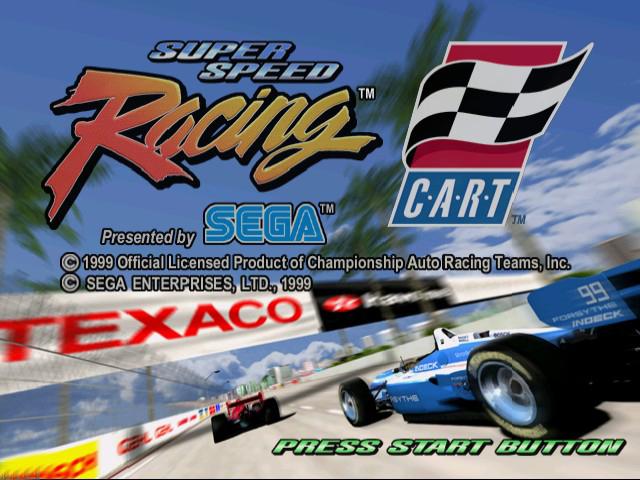 Super Speed Racing — Title screen