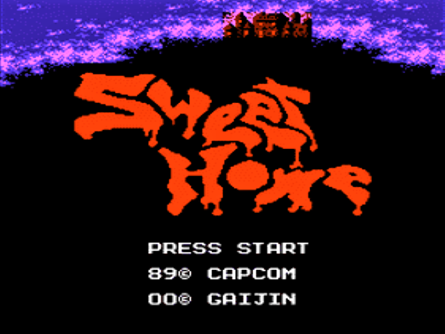 Sweet Home — Title screen