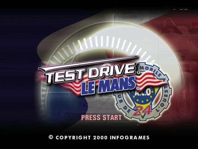 Test Drive Le Mans — Title screen
