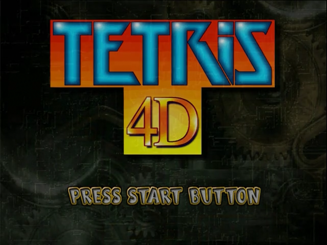 Tetris 4D — Title screen