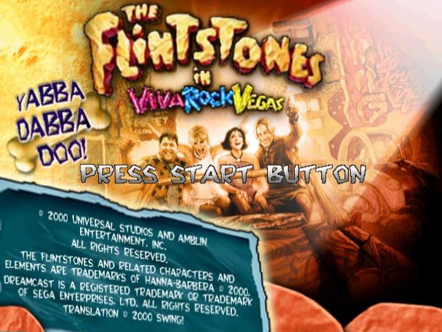 The Flintstones in Viva Rock Vegas — Title screen