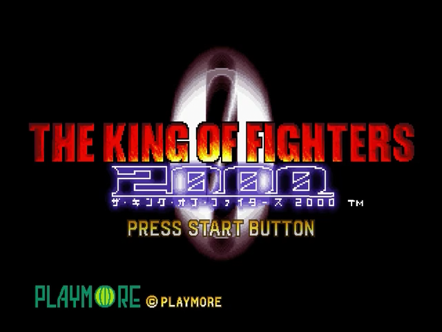 The King of Fighters 2000 — Title screen