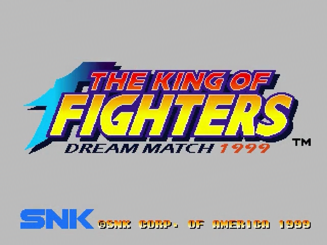 The King of Fighters : Dream Match 1999 — Title screen