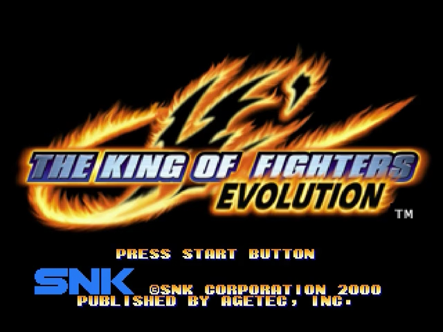 The King of Fighters : Evolution — Title screen
