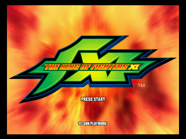 The King of Fighters XI — Title screen