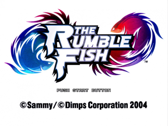 The Rumble Fish — Title screen