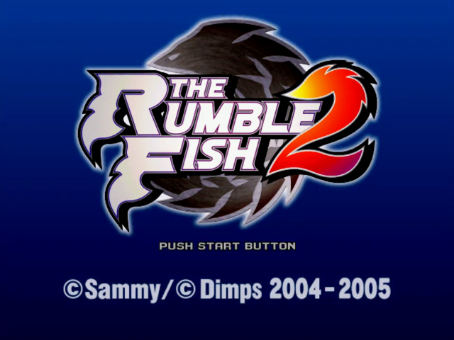 The Rumble Fish 2 — Title screen