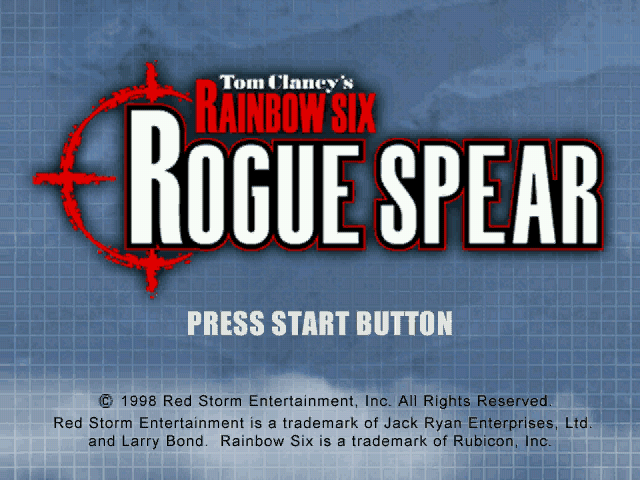 Tom Clancy's Rainbow Six : Rogue Spear + Mission Pack Urban Operations — Title screen