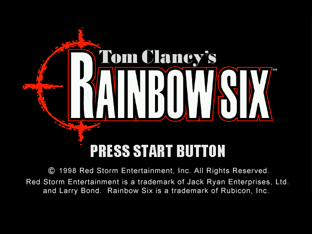Tom Clancy's Rainbow Six with Eagle Watch Missions — Title screen