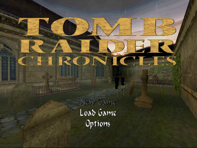 Tomb Raider : Chronicles — Title screen