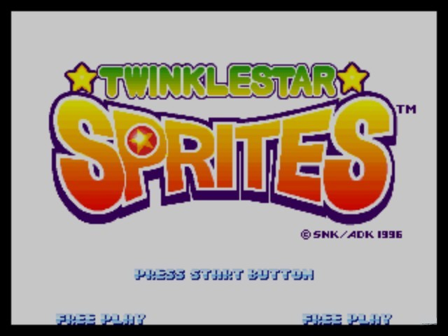 Twinkle Star Sprites — Title screen