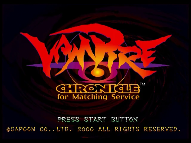 Vampire Chronicle for Matching Service — Title screen