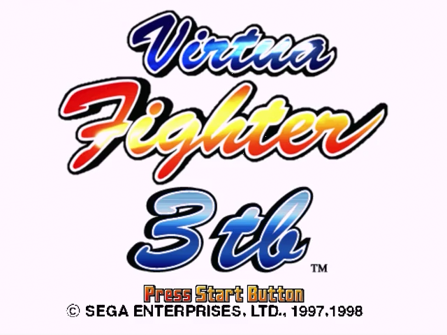 Virtua Fighter 3tb — Title screen