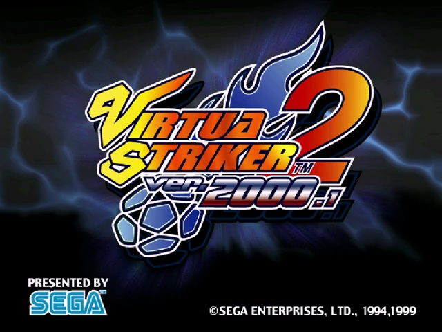 Virtua Striker 2 Ver. 2000.1 — Title screen
