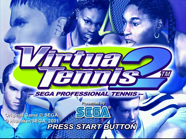 Virtua Tennis 2 : Sega Professional Tennis — Title screen