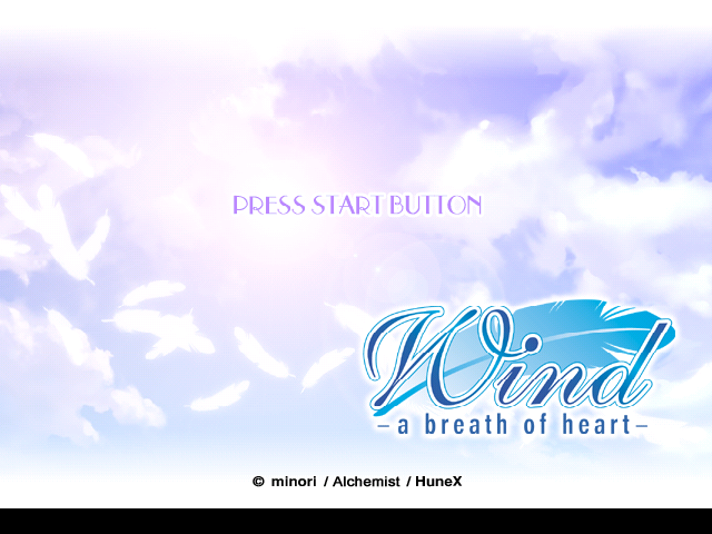 Wind : A Breath of Heart — Title screen