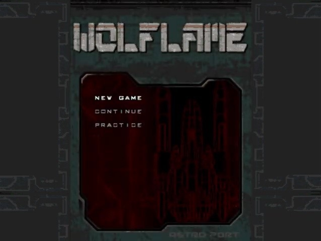 Wolflame — Title screen