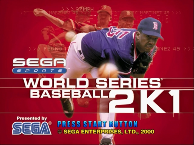 World Series Baseball 2K1 — Title screen