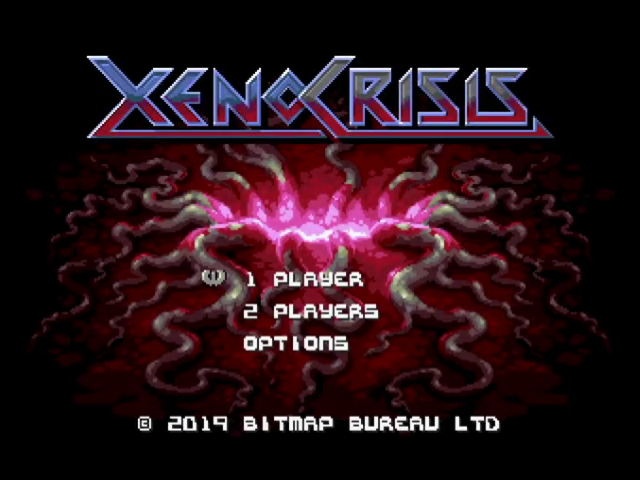 Xeno Crisis — Title screen