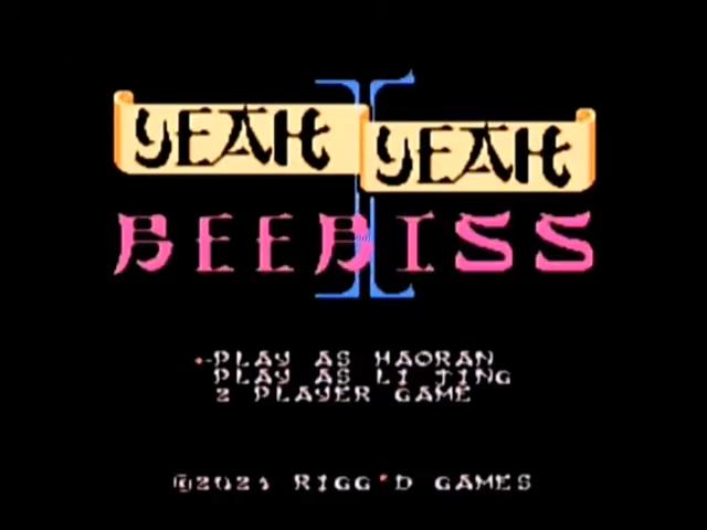 Yeah Yeah Beebiss II — Title screen
