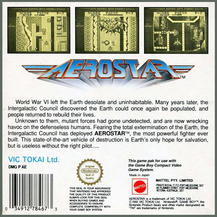 Aerostar — Box back