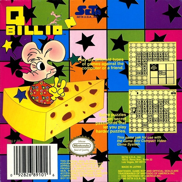 Q Billion — Box back