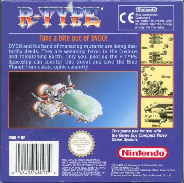 R-Type — Box back