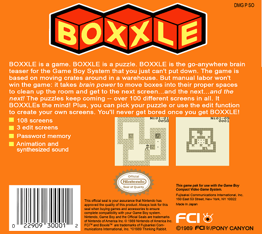 Soukoban — Box back