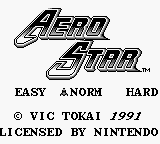 Aerostar — Title screen