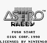 Astro Rabby — Title screen