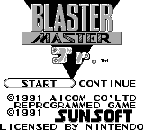 Blaster Master Boy — Title screen