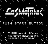 Cosmo Tank — Title screen