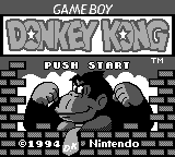 Donkey Kong — Title screen