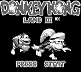 Donkey Kong Land III — Title screen