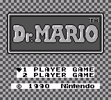 Dr. Mario — Title screen