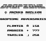 Dropzone — Title screen