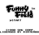 Funny Field — Title screen