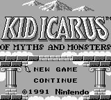 Kid Icarus : Of Myths and Monsters — Title screen