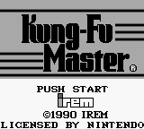 Kung-Fu Master — Title screen