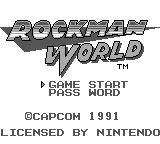 Mega Man : Dr. Wily's Revenge — Title screen