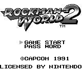Mega Man II — Title screen
