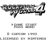 Mega Man IV — Title screen