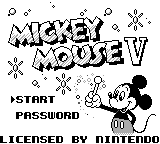 Mickey Mouse : Magic Wands! — Title screen