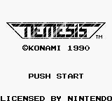 Nemesis — Title screen